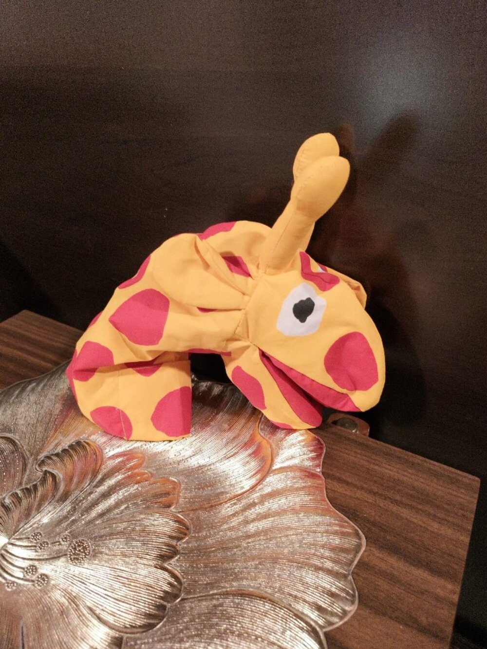 Vintage 1990's Crocodile Creek Giraffe Hand Puppet from the Canadian Puppet Show